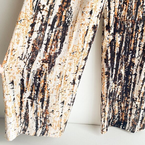 NWT Zara Wide Leg Abstract Print Trausers M - Picture 7 of 9